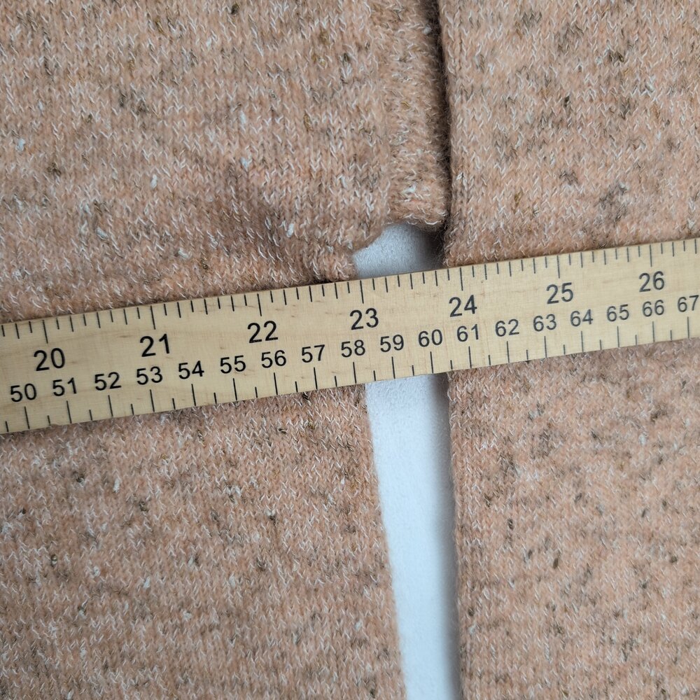 Hem & Thread Button-Accent Mock Neck Speckled Swe… - image 11